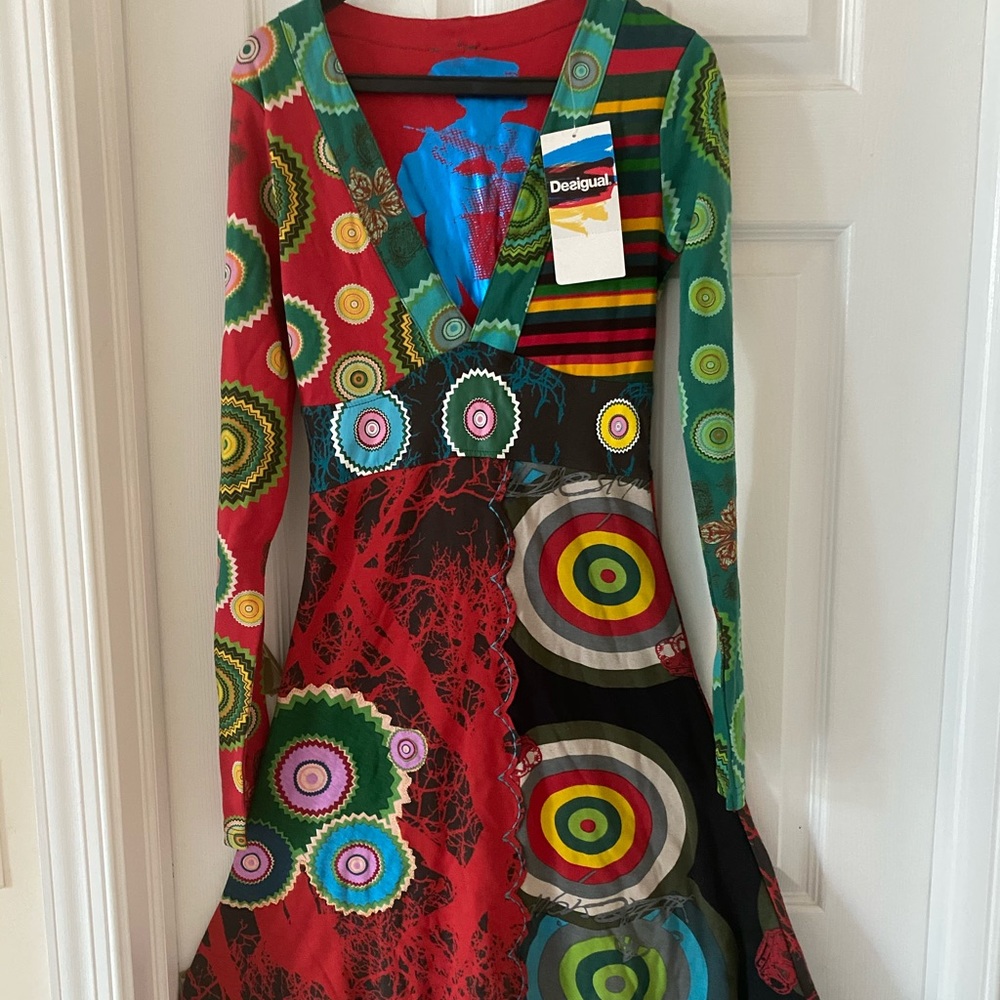 GORGEOUS NWT DESIGUAL DRESS, XS